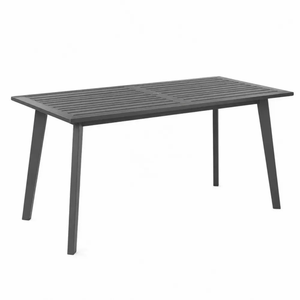 Aluminium Gartentisch Rechteckig Anthrazit 150x90x75cm