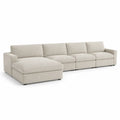 Modulares Ecksofa Set Polyester Beige